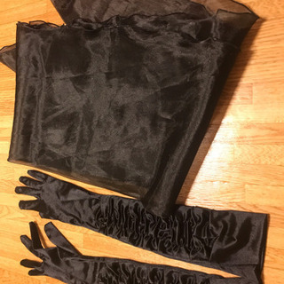 パーティ用のショール&ロング手袋
