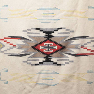☆超特大☆Vintage Chimayo Rug ビンテージ チマヨラグ 198cm×125cm 白色 ☆超特大☆Vintage Chimayo Rug ビンテージ チマヨラグ 198cm×125cm 白色