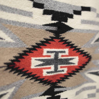 ☆超特大☆Vintage Chimayo Rug ビンテージ チマヨラグ 198cm×125cm 白色