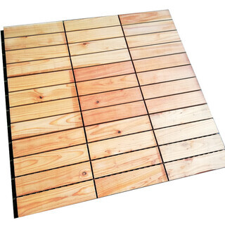 ジョイント ウッドデッキ ウッドタイル 30cm角 54枚セット 約4.8㎡分 木製 天然木 USED品 ジョイント ウッドデッキ ウッドタイル 30cm角 54枚セット 約4.8㎡分