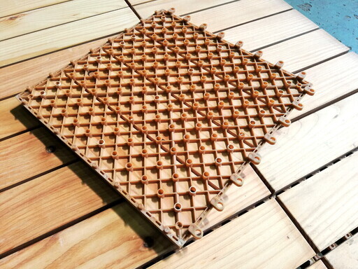 ジョイント ウッドデッキ ウッドタイル 30cm角 54枚セット 約4.8㎡分