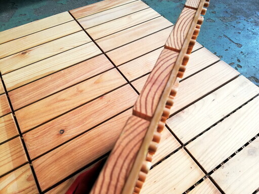 ジョイント ウッドデッキ ウッドタイル 30cm角 54枚セット 約4.8㎡分