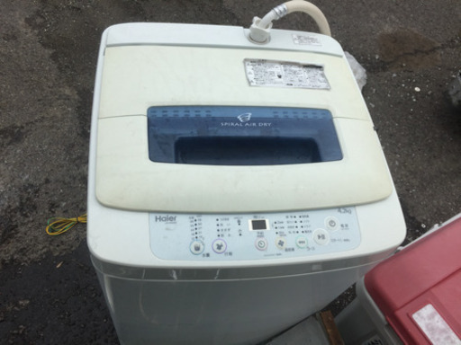 洗濯機  4.2キロ  2年落ち