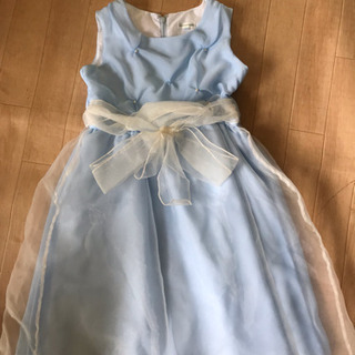140cm 青いドレス