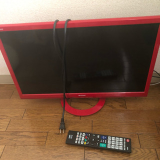 SHARP LC-24K40 赤色 テレビ 本体モデル商品