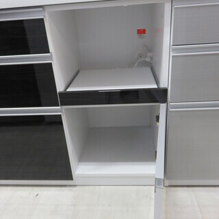 ユーアイ レンジボード 2枚スライド扉 ダークブラウン 天板ヨゴレ有