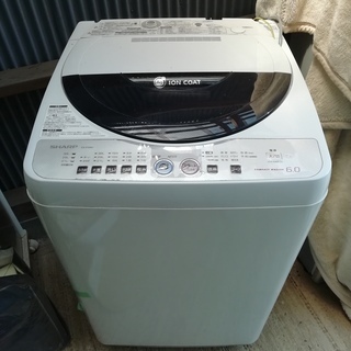 SHARP 洗濯機　６キロ　　配送設置OK　条件有