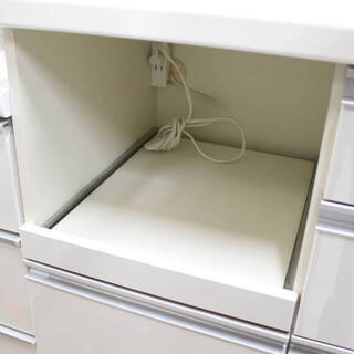 *R209)パモウナ Pamouna 食器棚 キッチンボード 幅120cm ハイカウンター 引き出し ソフトクローズ機構搭載