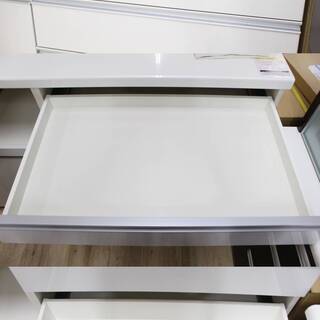 *R209)パモウナ Pamouna 食器棚 キッチンボード 幅120cm ハイカウンター 引き出し ソフトクローズ機構搭載