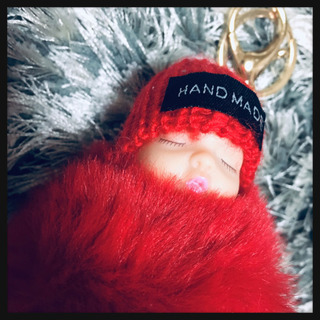 ご購入者様決定【未使用】赤ちゃんキーホルダー スリーピングベビー