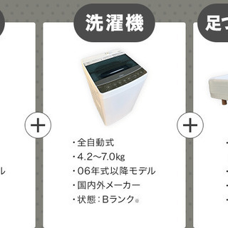 【送料無料】一人暮らし 中古家電 3点セット (冷蔵庫 洗濯機 足付きマットレス) 設置無料 新生活 学生 単身 引越し おすすめ 小型 格安 激安 中古 リサイクル 家具 家電 セット まとめ買い トレファク