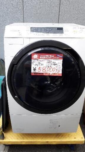 ☆中古 2014年製！ Panasonic　ドラム式電気洗濯乾燥機　9kg/6kg　NA-VX3500L　￥58,000！！