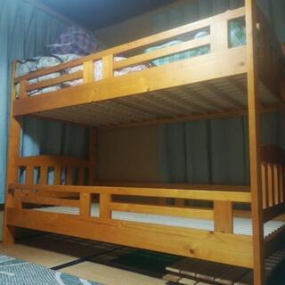 中古の木製２段ベッド@滋賀県草津市
