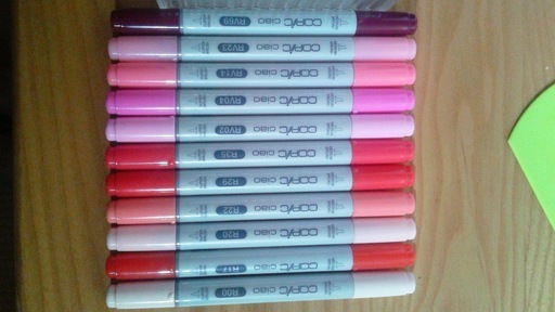 イラスト用コピックチャオ Copic Ciao トゥー Too R系１１本 Y系９本 G系１０本セット中古品１本１００円値下交渉可東京ノー Yuji Yabe 東北沢の家庭用品 その他 の中古あげます 譲ります ジモティーで不用品の処分