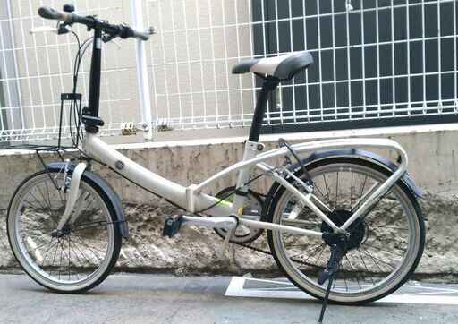 折りたたみ自転車ー白のFIAT