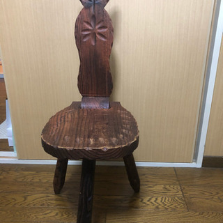 木製 猫 椅子 難あり