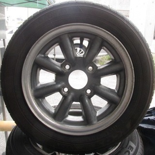 ワタナベ 13インチ 4穴 ホイール YOKOHAMA タイヤ 4本セット NB137