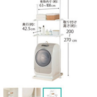 洗濯機周りのラック