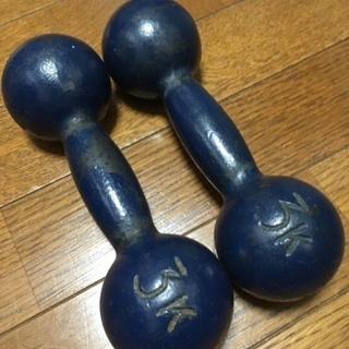 筋トレに ダンベル3kg×2＝6kg ダイエットに