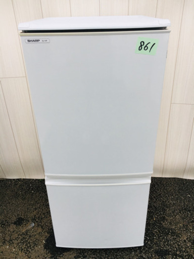 861番 SHARP✨ ノンフロン冷凍冷蔵庫❄️SJ-14P-H‼️