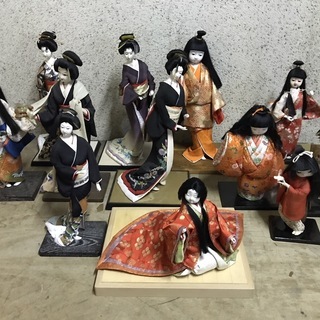日本人形 大量 12体セット 高さ25cm～45cm 