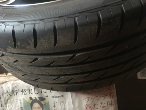 215-45-17 タイヤ 山残有り