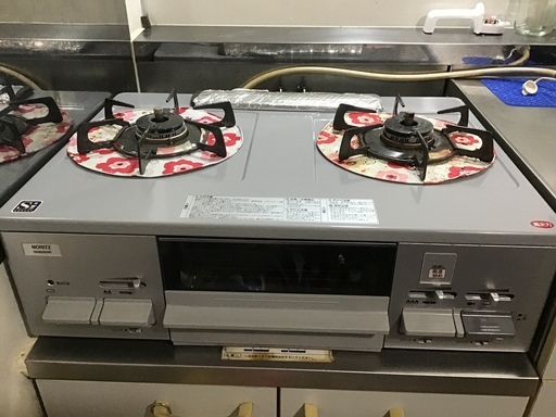 ノーリツ  ２口ガスコンロ  都市ガス　※受付終了させて頂きます