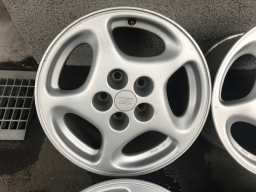 格安【希少】フェアレディZ　Z32　純正ホイール　日産　１６×７.５JJ　+４５　PCD１１４．３　４本セット