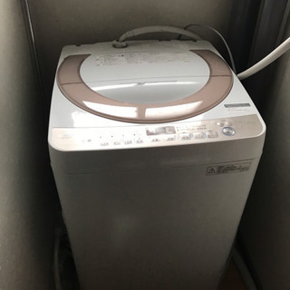 SHARP 洗濯機 2017年製 7kg ES-KS70T-N 中古