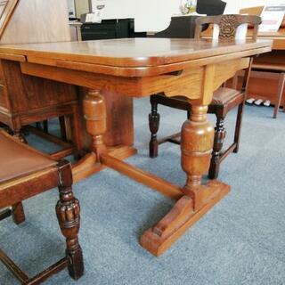 579　イギリスアンティーク エクステンションテーブル