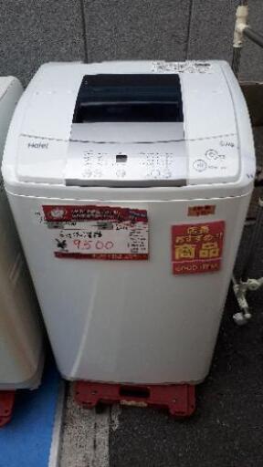 ☆中古 2017年製！ Haier　全自動電気洗濯機　6.0kg　JW-K60M　汚れあり ￥9,500！！