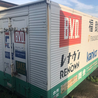 No.295 保冷バン 2ｔ アルミ箱 バイク倉庫 トラックコンテナ コメ保管庫 物置 DYI