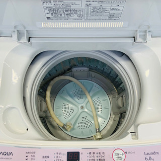 2015年 アクア 6kg【3ヶ月保証★送料に設置込】 3ヶ月保証☆無料設置】洗濯機 6kg 2015年製 アクア