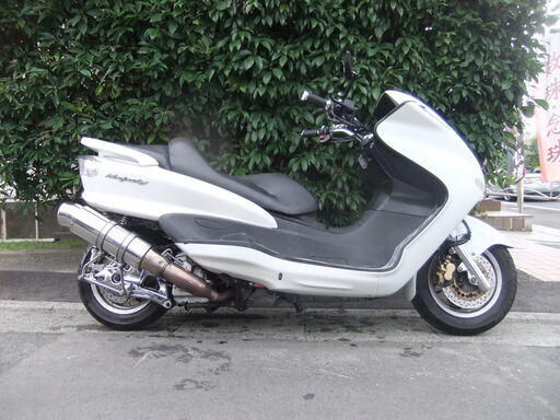 ヤマハ マジェスティ250 ローダウンカスタム 社外マフラー 実動中古車