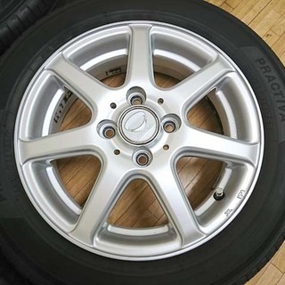 ガリ無し軽カー用 社外アルミ付き 夏タイヤ155/65R14 17年製ヨコハマ ワゴンＲ・ムーヴ・タント等 ガリ無し軽カー用 社外アルミ付き 夏タイヤ155/65R14 17年製ヨコハマ