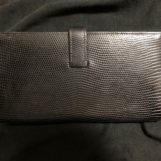 エルメス HERMES 財布 長財布 二つ折り 2つ折り ブラック 黒 シルバー