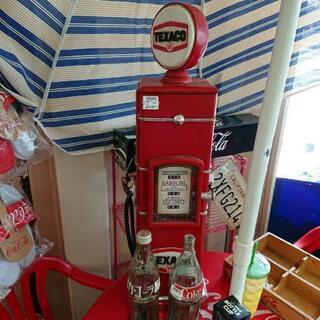 TEXACO ガスポンプ型 木製 CDラック ミニチェスト