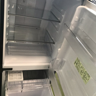 SHARP 2ドア冷蔵庫 SJ-GD14D-B 2018年 137L ピュアブラック