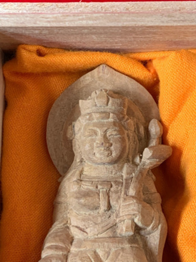 渾身の一点物白檀 聖観音菩薩立像(水子供養)(守護仏)(肌身仏像)(細密