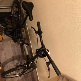 OLITA OTS-20 折り畳み自転車(黒)+ ワイヤーチェー...