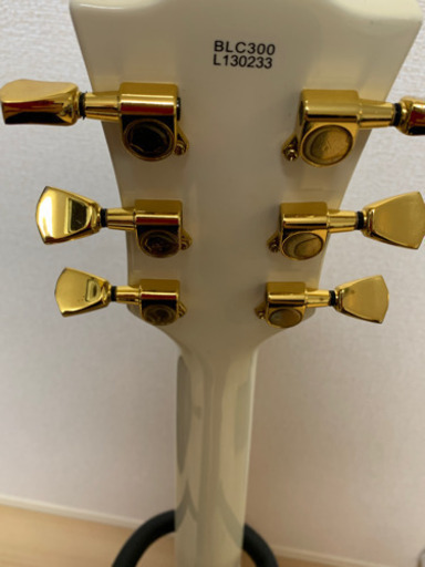 レスポール白【Busker's】エレキギター純正ソフトケース付属 美品