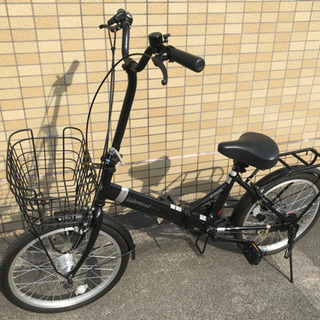 20型 折りたたみ自転車 6段変速 オートLED付き