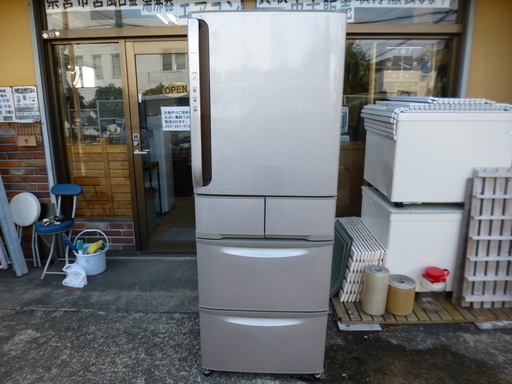 HITACHI 日立 5ドア 冷凍冷蔵庫 430L R-S43WM 2007年製 中古