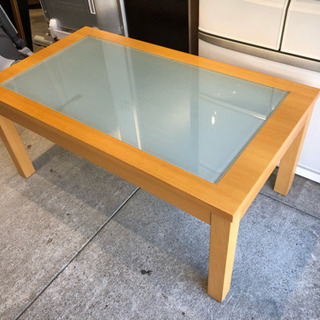 アイリスオーヤマ ガラス センターテーブル ローテーブル