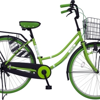 ジモティ来店特価!!　軽快車　グリーン　26インチ　　J-1069 todayジモティ来店特価!! 軽快車 グリーン 26インチ J-1069