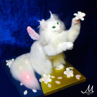 羊毛フェルトの本物そっくりな猫の展示ー積雲画廊「それぞれの作品展」　Queenフレディマーキュリーの愛猫ディライラ初展示！ − 東京都