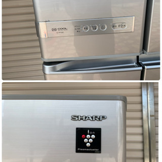 SHARP シャープ SJ-XF56S-S 冷蔵庫 6ドア 560L 2010年製 - キッチン家電