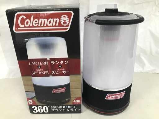 【駅近】LEDﾗﾝﾀﾝ　Coleman 2000034246 360°_SOUND＆LIGHT【トレジャーファクトリー南柏店】