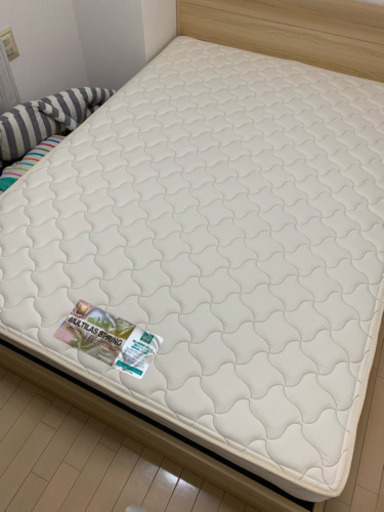 【ほぼ新品】値下げしました。日本製FRANCE BED ダブル マットレス