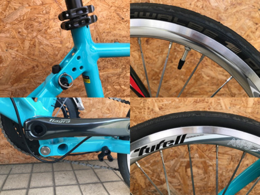 美車 TYRELL タイレル FX TIAGRA 軽量ミニベロ フォールディングバイク  